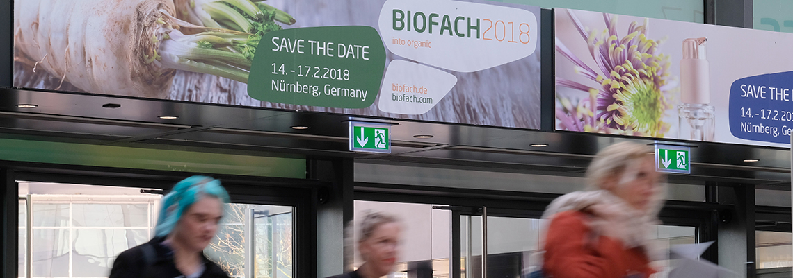 Biofach Ankündigung, Foto: Messe Nürnberg/Geiger Biofach Ankündigung, Foto: Messe Nürnberg/Geiger
