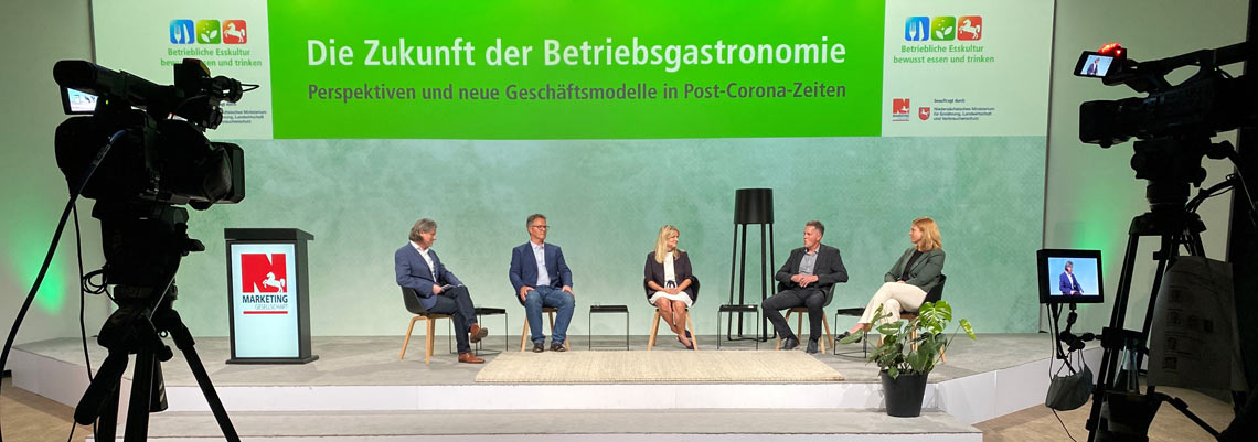 Talkrunde Betriebliche Esskultur 2021 Diskussion über die Perspektiven der Gemeinschaftsverpflegung 2021